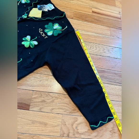 Quacker Factory St Patricks Day Cardigan Sweater Women Sz 1X Irish Shamrocks NWT - Picture 12 of 14